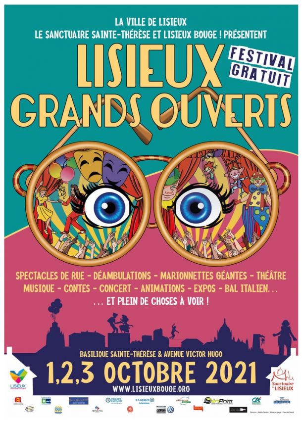 Affiche du festival normand "Lisieux Grands Ouverts" 2021