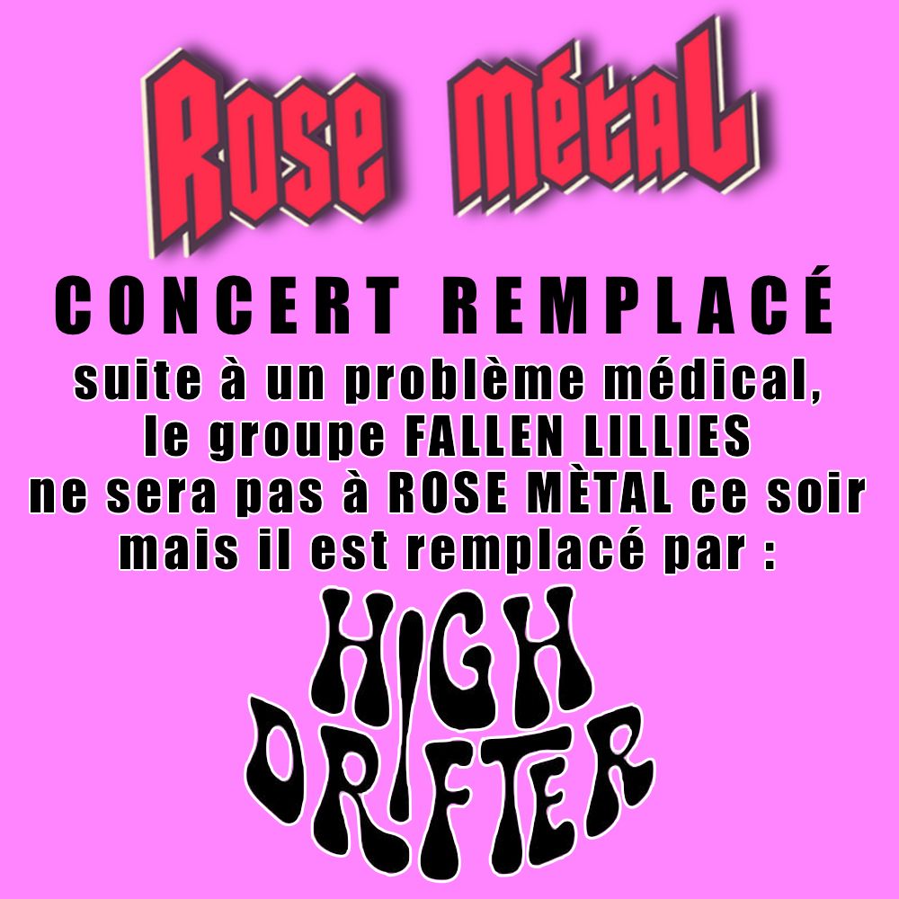 Fallen Lillies en concert gratuit à Lisieux le 6 juin 2026. Rose Métal.