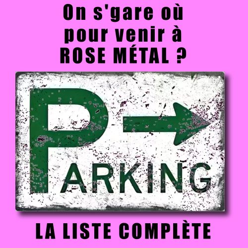 Parkings Lisieux Rose Métal